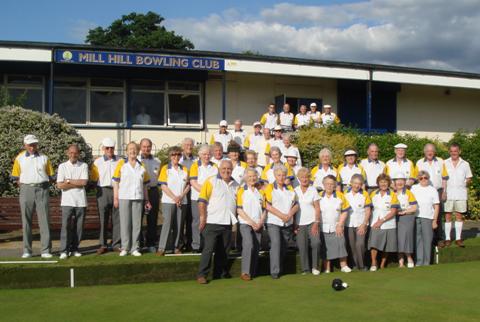 members of mill hill bowling club